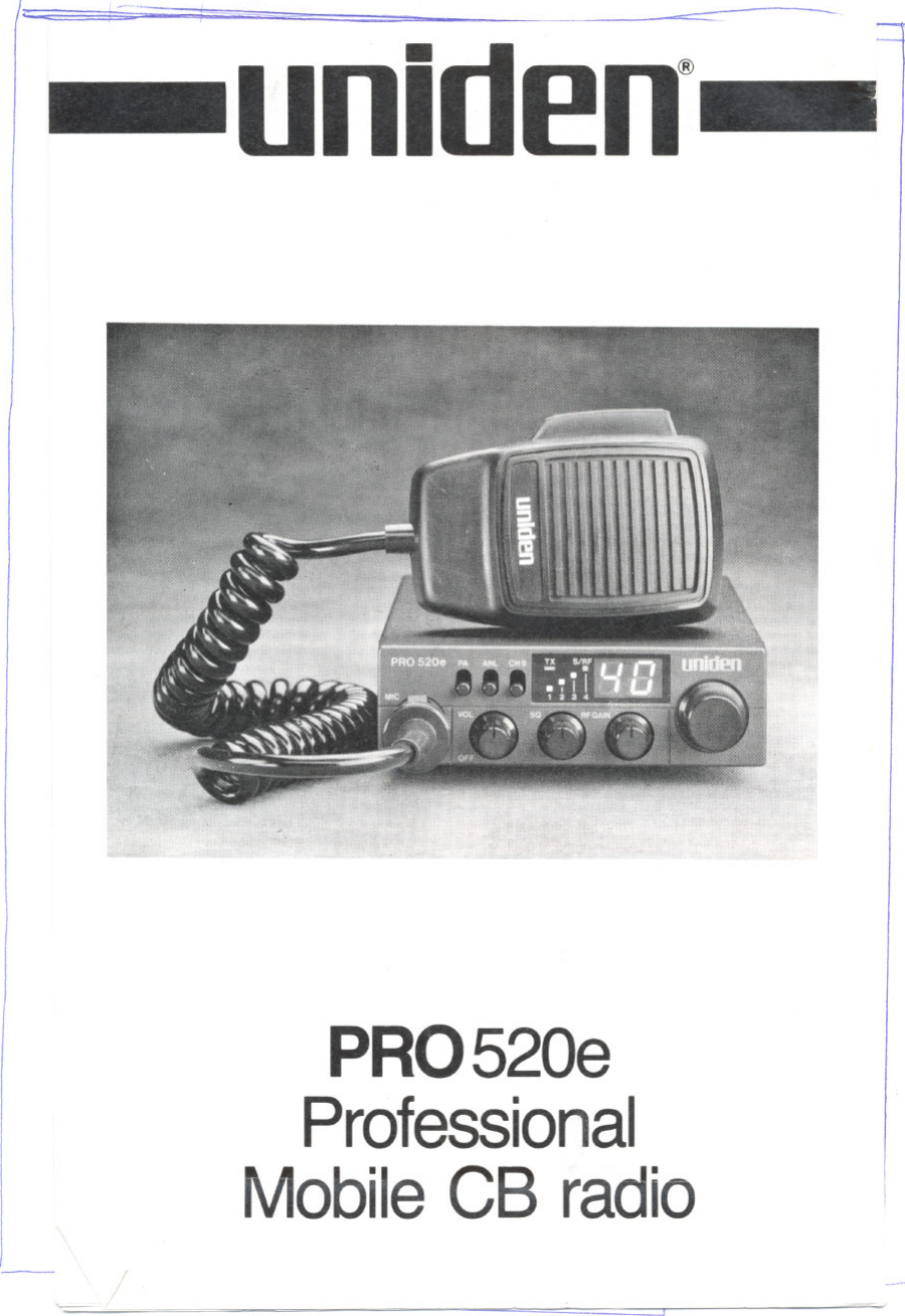 Page 1 of 6 - Uniden Uniden-Pro520E-Users-Manual-  Uniden-pro520e-users-manual