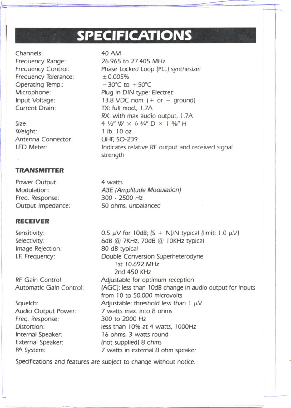 Page 4 of 6 - Uniden Uniden-Pro520E-Users-Manual-  Uniden-pro520e-users-manual