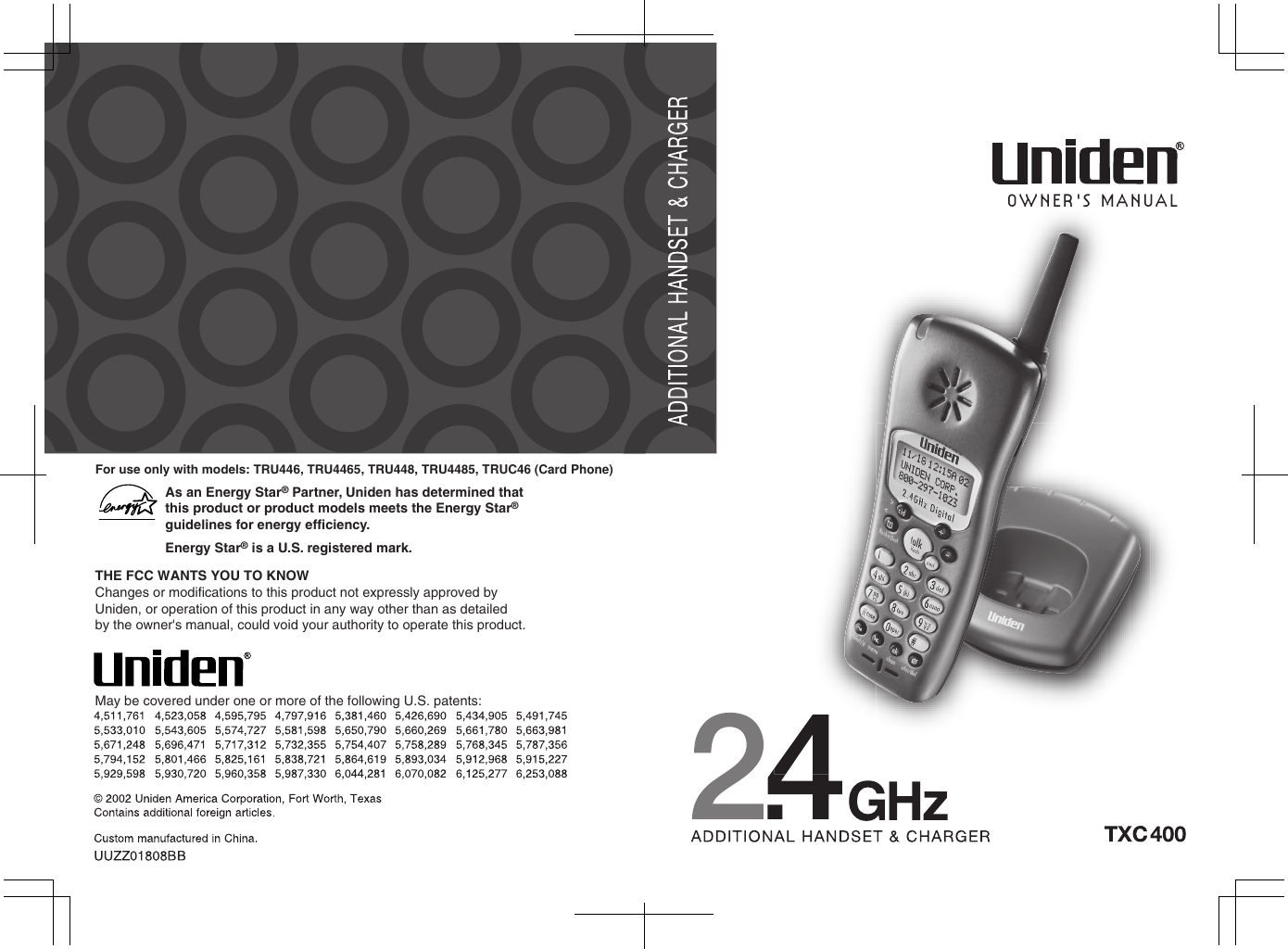 Page 1 of 7 - Uniden Uniden-Tru446-Users-Manual-  Uniden-tru446-users-manual