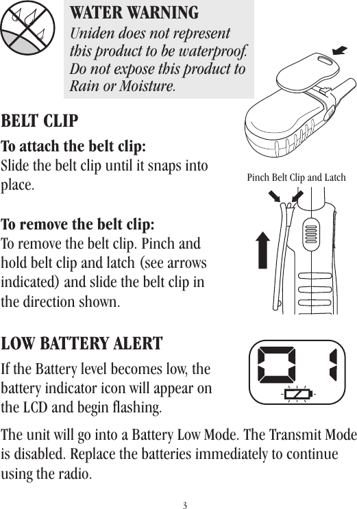 Page 4 of 12 - Uniden Uniden-Uh037Sx-2-Users-Manual-  Uniden-uh037sx-2-users-manual