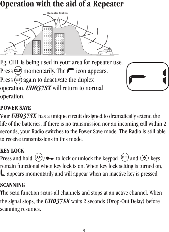 Page 9 of 12 - Uniden Uniden-Uh037Sx-2-Users-Manual-  Uniden-uh037sx-2-users-manual