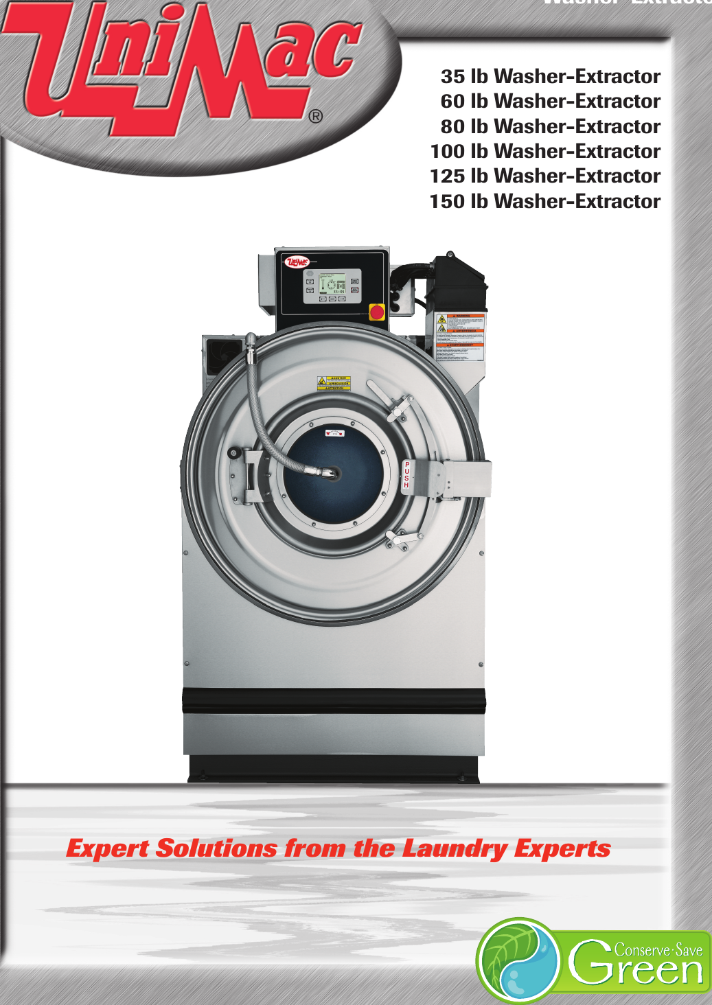 Page 1 of 4 - Unimac Unimac-35-Lb-Users-Manual- On Premises Hardmount Washer Extractor Spec  Unimac-35-lb-users-manual