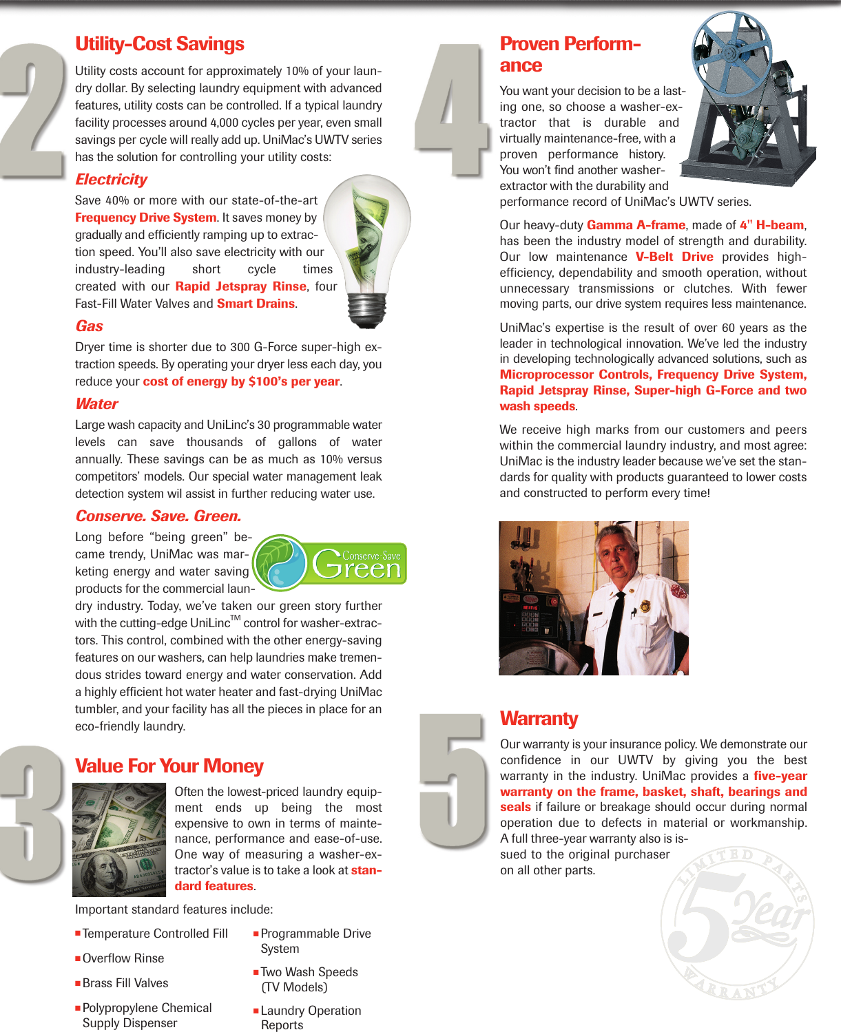 Page 3 of 4 - Unimac Unimac-35-Lb-Users-Manual- On Premises Hardmount Washer Extractor Spec  Unimac-35-lb-users-manual