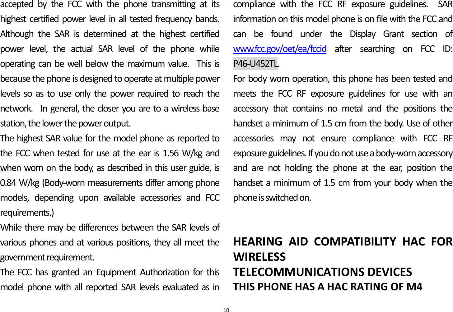 Page 11 of Unimax Communications U452TL Smartphone User Manual