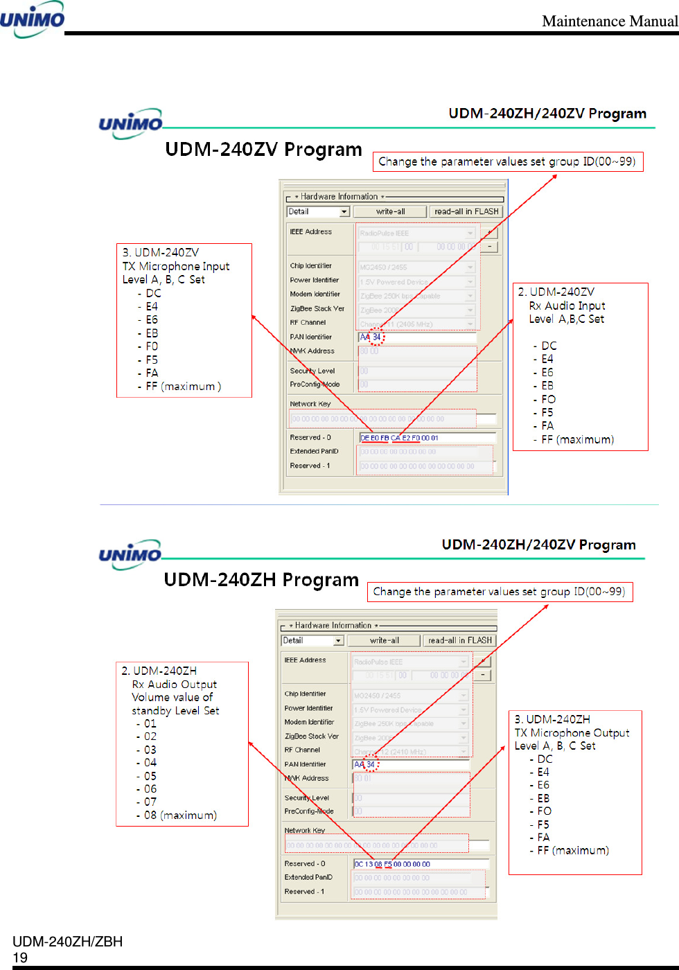 Maintenance Manual    UDM-240ZH/ZBH 19       