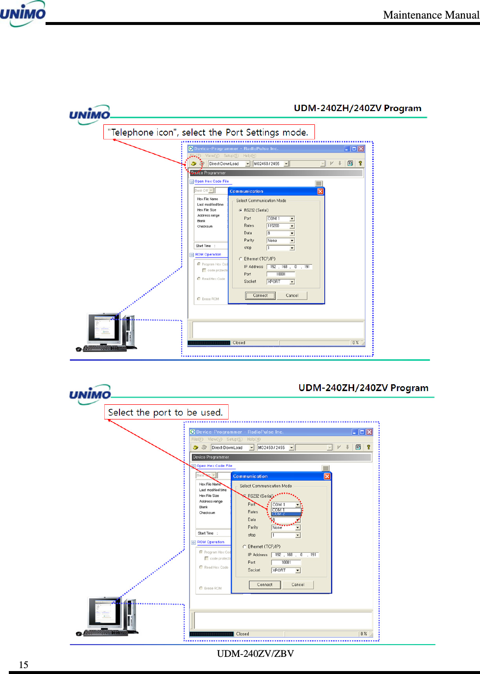 Maintenance Manual     UDM-240ZV/ZBV 15         