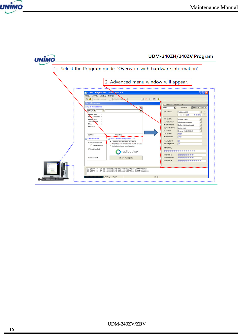 Maintenance Manual     UDM-240ZV/ZBV 16        