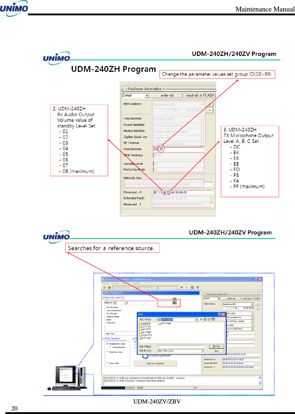 Maintenance Manual     UDM-240ZV/ZBV 20        