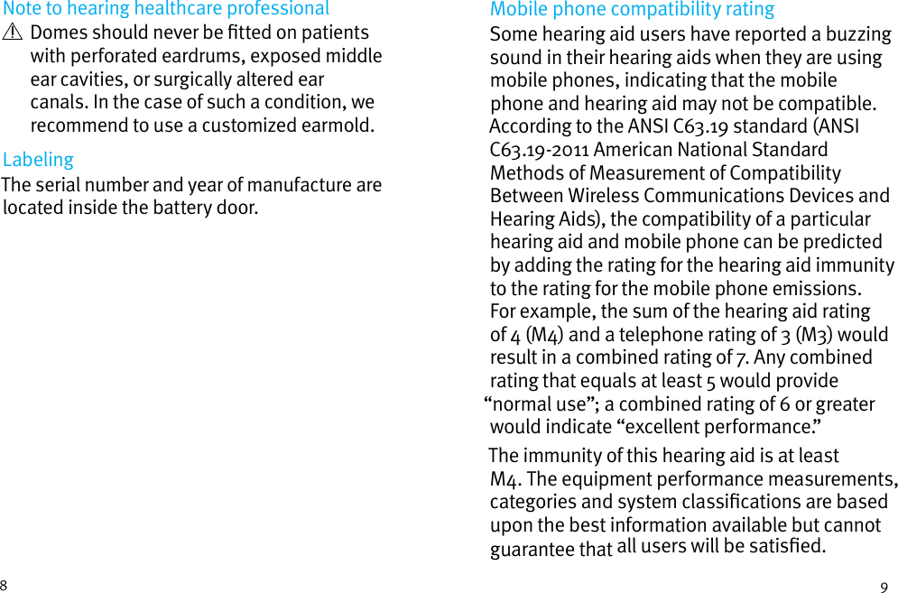 Page 10 of Unitron Hearing UBTD1 Hearing Aid User Manual english