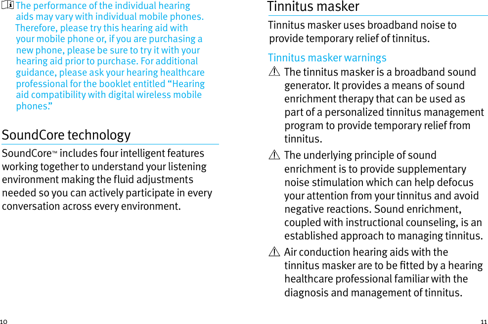 Page 11 of Unitron Hearing UBTD1 Hearing Aid User Manual english