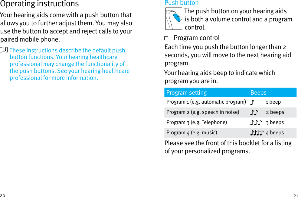 Page 16 of Unitron Hearing UBTD1 Hearing Aid User Manual english