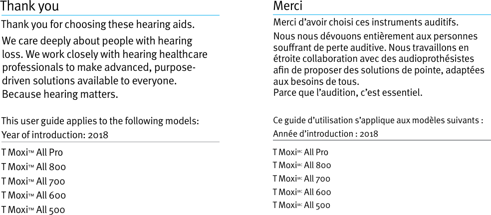 Page 2 of Unitron Hearing UBTD1 Hearing Aid User Manual english