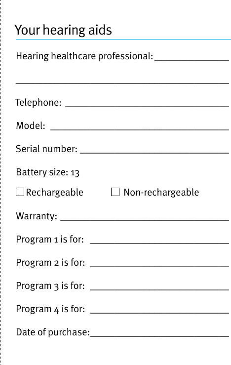 Page 3 of Unitron Hearing UBTD1 Hearing Aid User Manual english