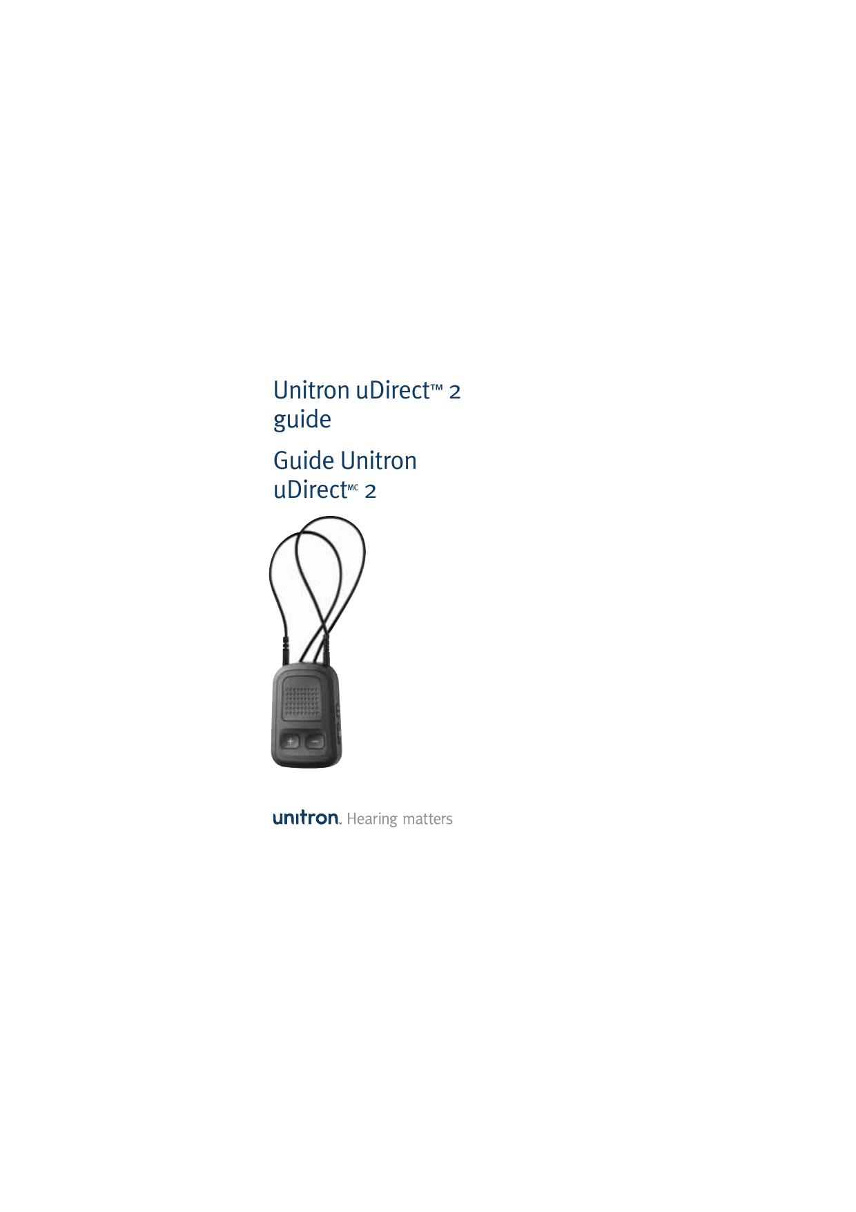 Unitron uDirect™ 2 guideGuide Unitron  uDirectMC 2