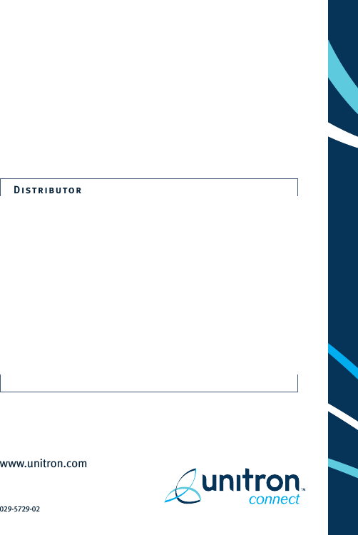 www.unitron.com029-5729-02Distributor