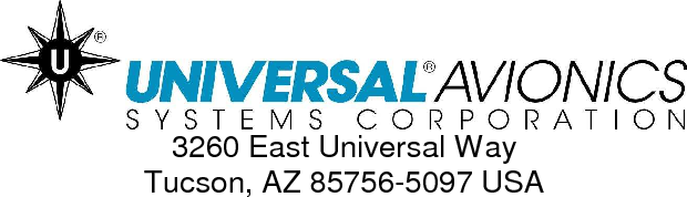             3260 East Universal Way Tucson, AZ 85756-5097 USA  