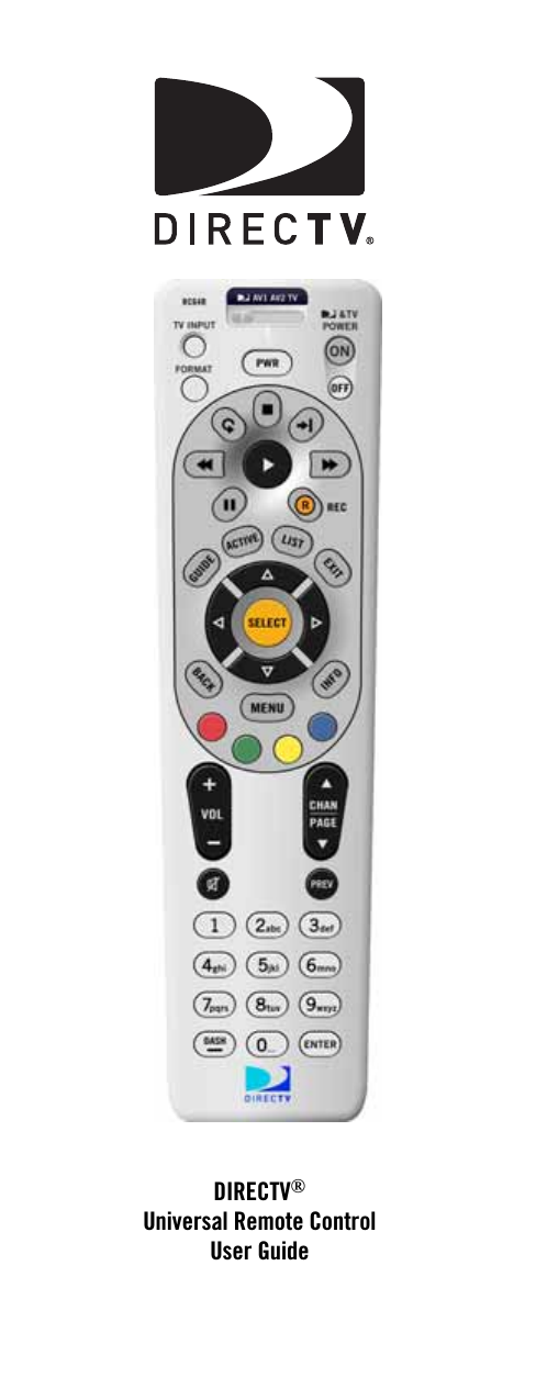 DIRECTV® Universal Remote Control User Guide