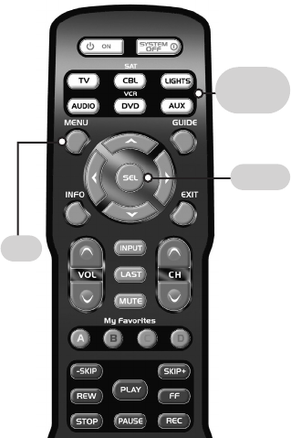 urc remote turns tv up instead of surround sound