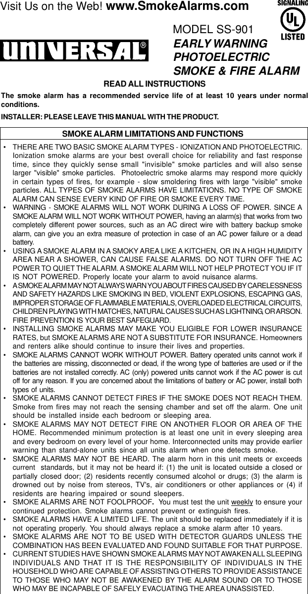Page 1 of 6 - Universal-Remote-Control Universal-Remote-Control-Ss-901-Users-Manual- 901BIG  Universal-remote-control-ss-901-users-manual