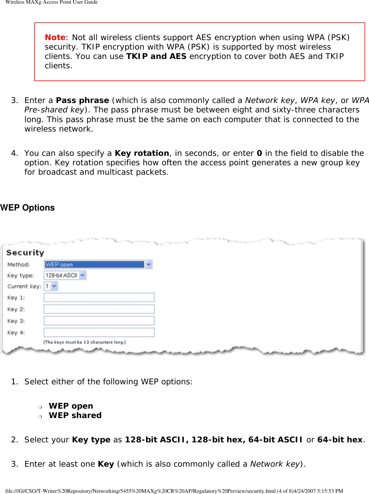 Page 46 of Universal Scientific RTGBR03 U.S. ROBOTICS MAXg WIRELESS ROUTER User Manual Wireless MAXg Access Point User Guide