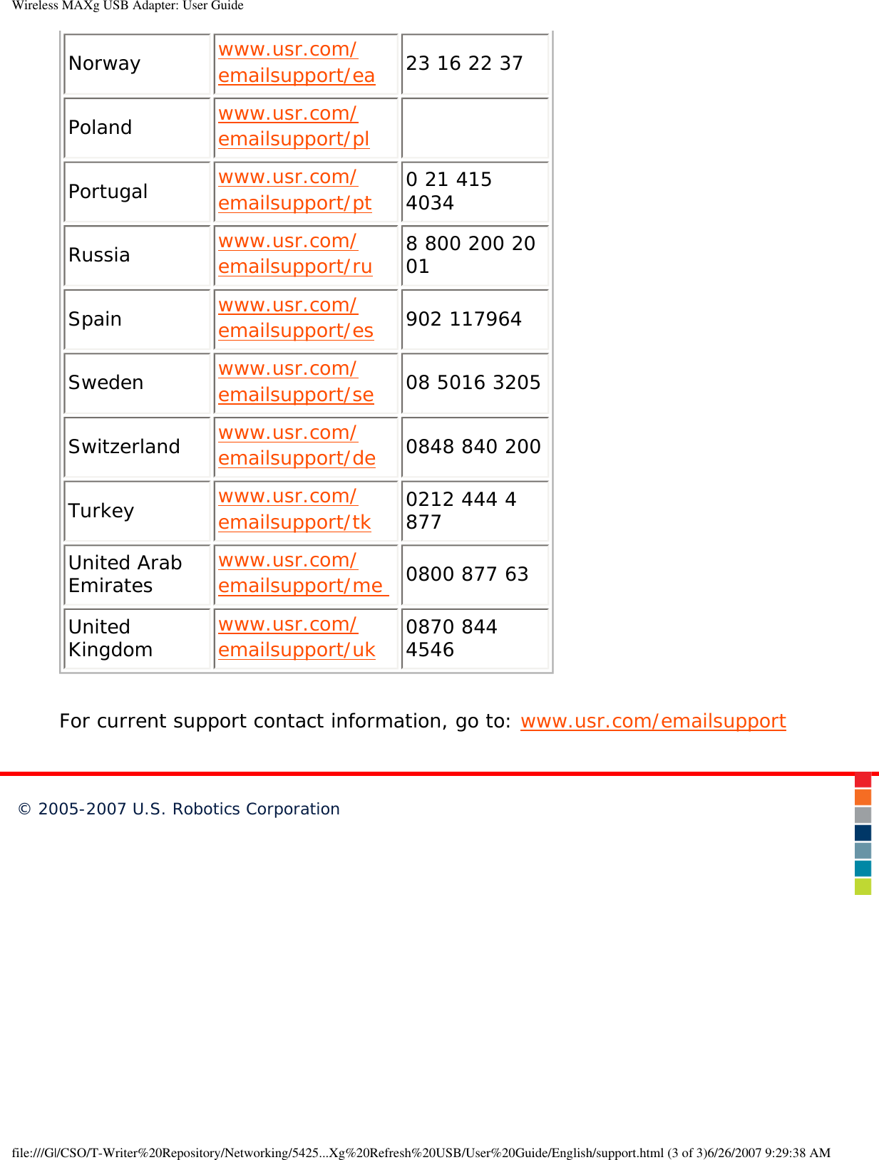 Page 113 of Universal Scientific USGBR02 USROBOTICS WIRELESS MAXg USB ADAPTER User Manual Wireless MAXg USB Adapter  User Guide