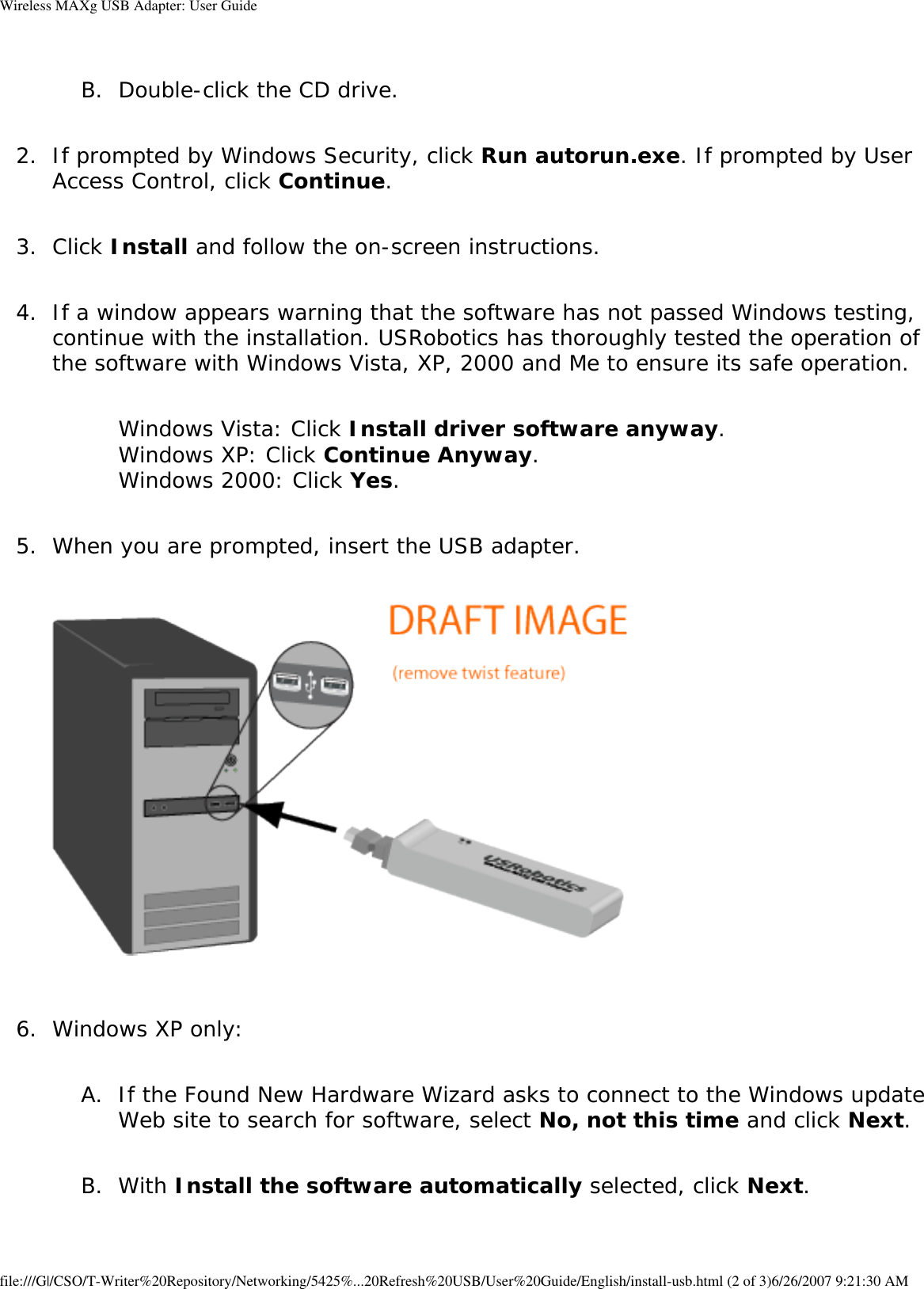 Page 22 of Universal Scientific USGBR02 USROBOTICS WIRELESS MAXg USB ADAPTER User Manual Wireless MAXg USB Adapter  User Guide