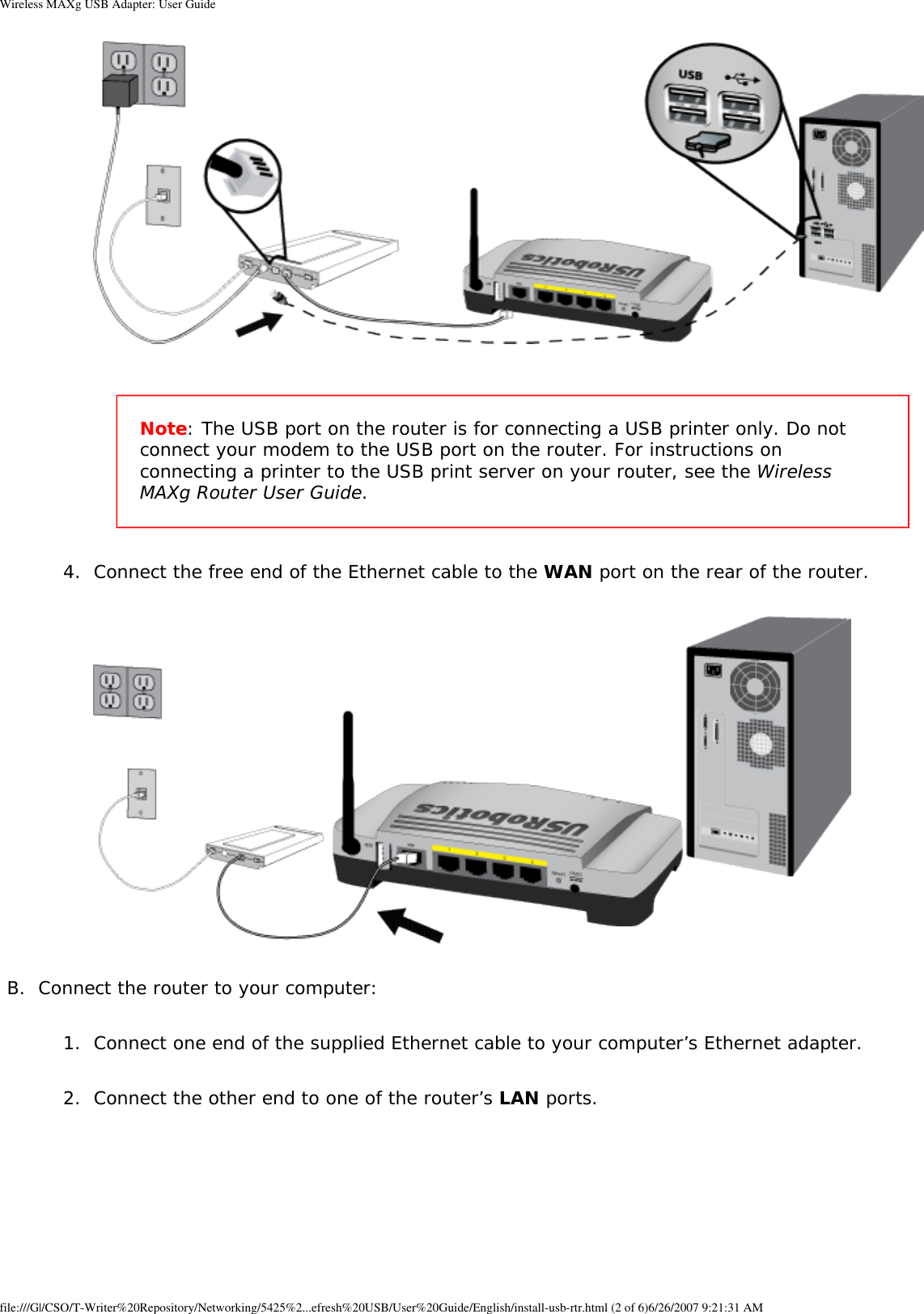 Page 25 of Universal Scientific USGBR02 USROBOTICS WIRELESS MAXg USB ADAPTER User Manual Wireless MAXg USB Adapter  User Guide