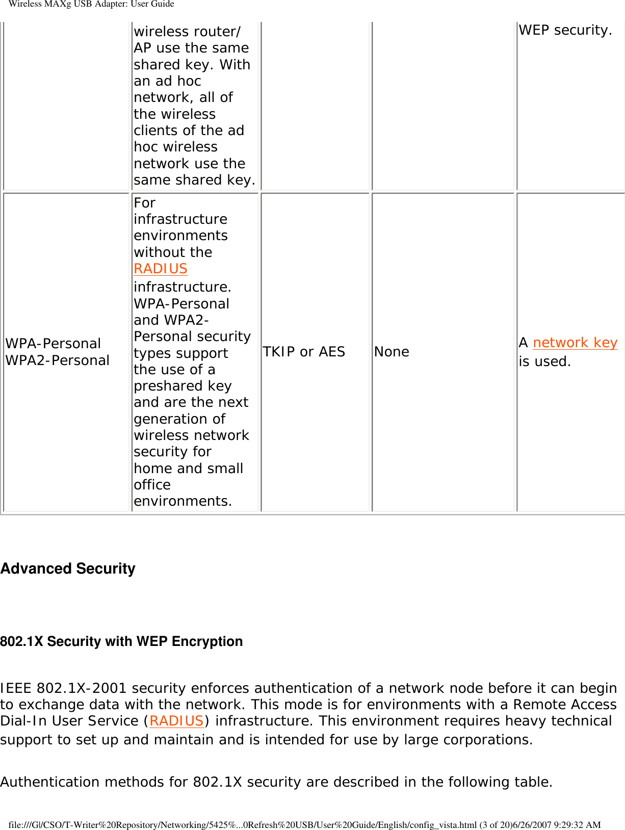 Page 44 of Universal Scientific USGBR02 USROBOTICS WIRELESS MAXg USB ADAPTER User Manual Wireless MAXg USB Adapter  User Guide