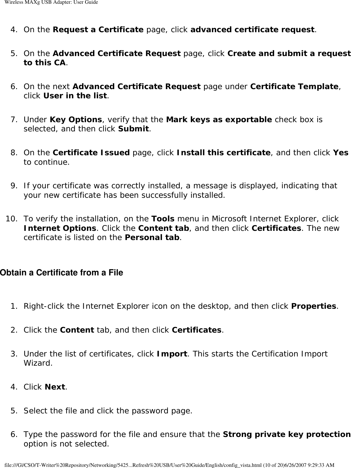 Page 51 of Universal Scientific USGBR02 USROBOTICS WIRELESS MAXg USB ADAPTER User Manual Wireless MAXg USB Adapter  User Guide