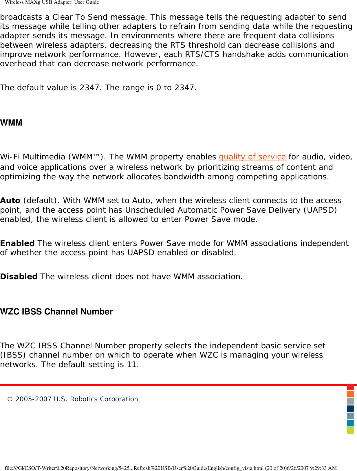 Page 61 of Universal Scientific USGBR02 USROBOTICS WIRELESS MAXg USB ADAPTER User Manual Wireless MAXg USB Adapter  User Guide