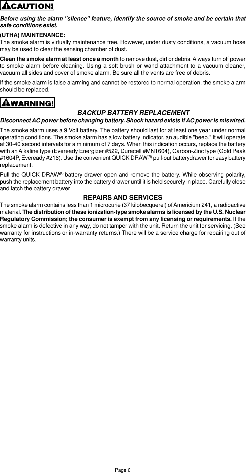 Page 6 of 8 - Universal-Security-Instruments Universal-Security-Instruments-Usi-5204-Users-Manual- ManualsLib - Makes It Easy To Find Manuals Online!  Universal-security-instruments-usi-5204-users-manual