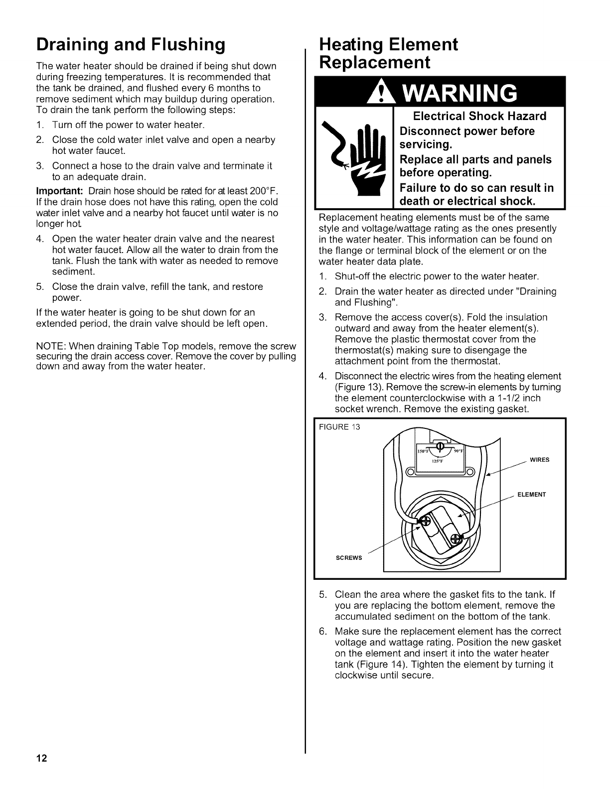 Us Craftmaster ES2H40HD045V User Manual WATER HEATER Manuals And Guides
