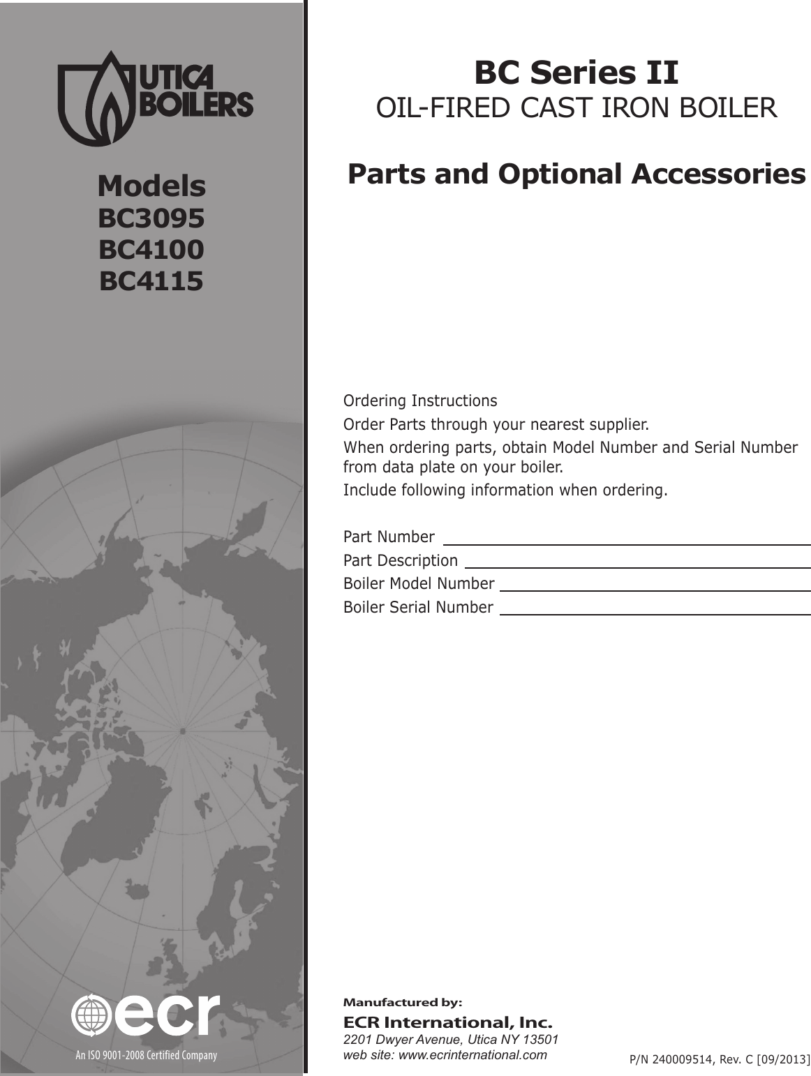 Page 1 of 4 - Utica-Boilers Utica-Boilers-Bc-Series-Ii-Parts-List-  Utica-boilers-bc-series-ii-parts-list