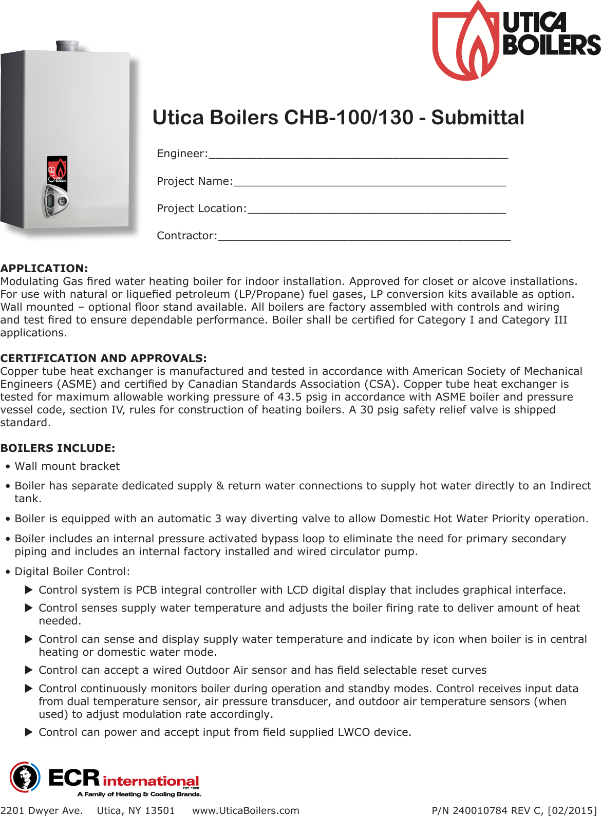 Page 1 of 4 - Utica-Boilers Utica-Boilers-Cub-Series-Submittal-  Utica-boilers-cub-series-submittal