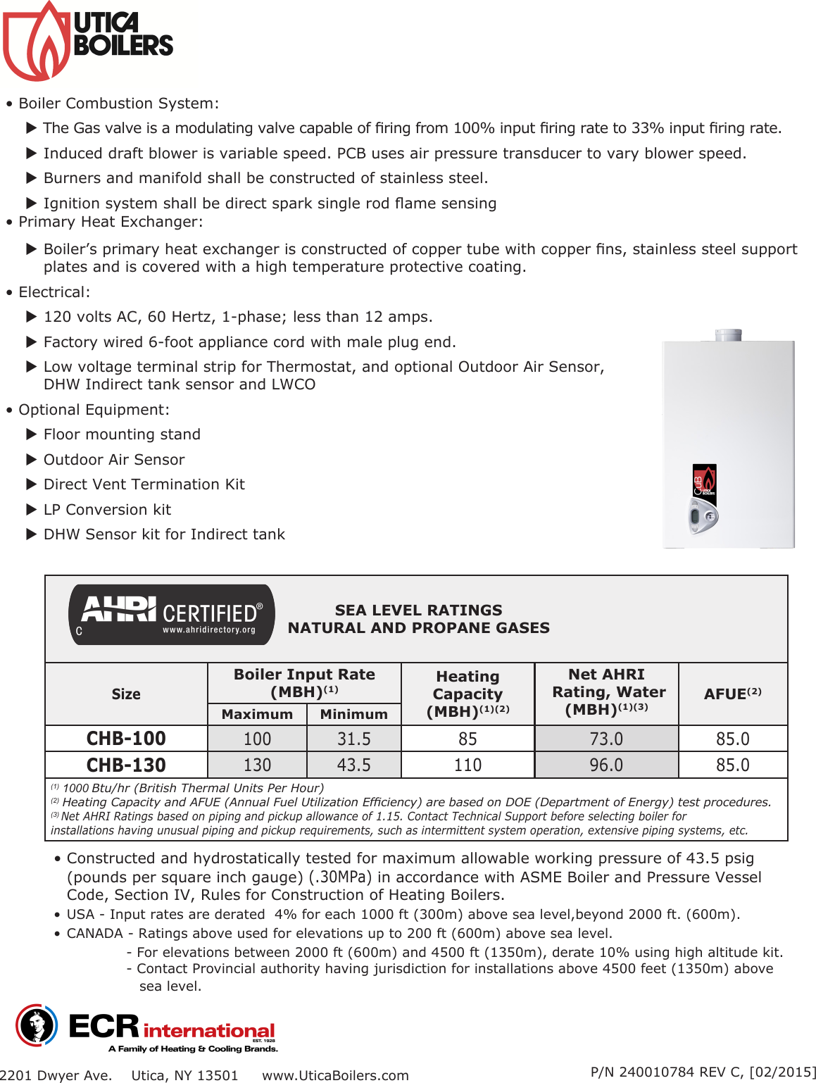 Page 2 of 4 - Utica-Boilers Utica-Boilers-Cub-Series-Submittal-  Utica-boilers-cub-series-submittal