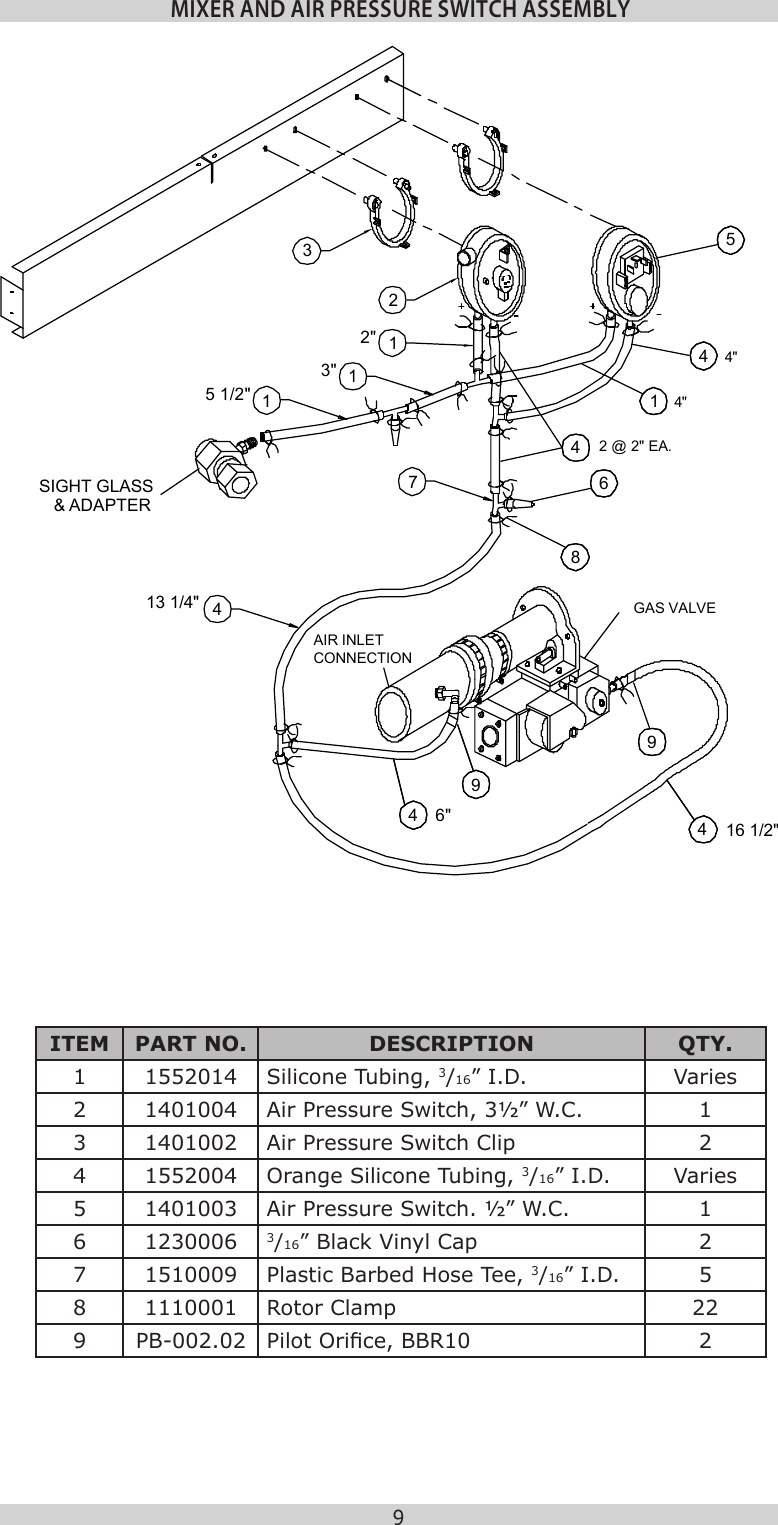 Page 9 of 12 - Utica-Boilers Utica-Boilers-Ub90-200-Parts-List-  Utica-boilers-ub90-200-parts-list