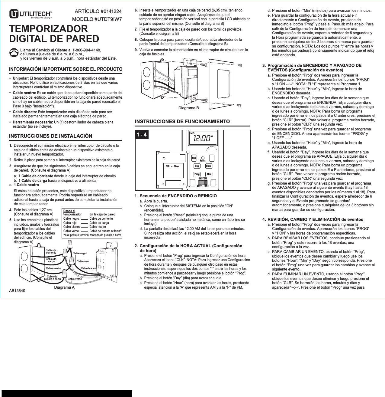 Page 3 of 4 - Utilitech Utilitech-Utdt9Iw7-Assembly-Instruction-822472 ManualsLib - Makes It Easy To Find Manuals Online! User Manual