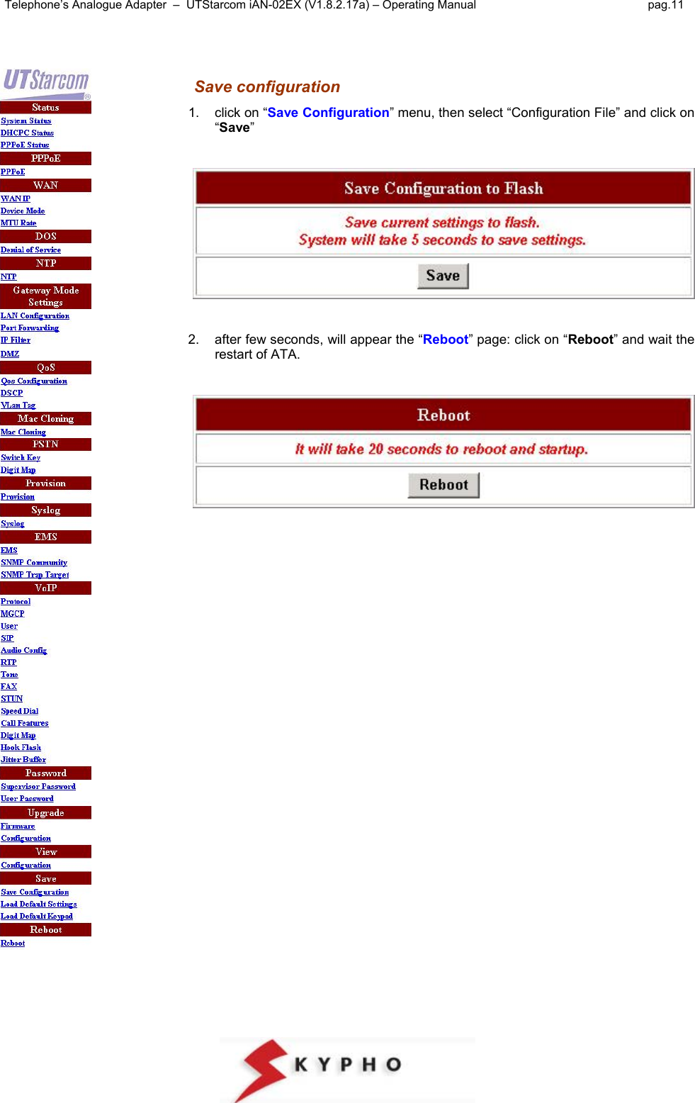 Page 11 of 12 - Utstarcom Utstarcom-Ian-02Ex-Users-Manual- Vip3002 Rev.2  Utstarcom-ian-02ex-users-manual