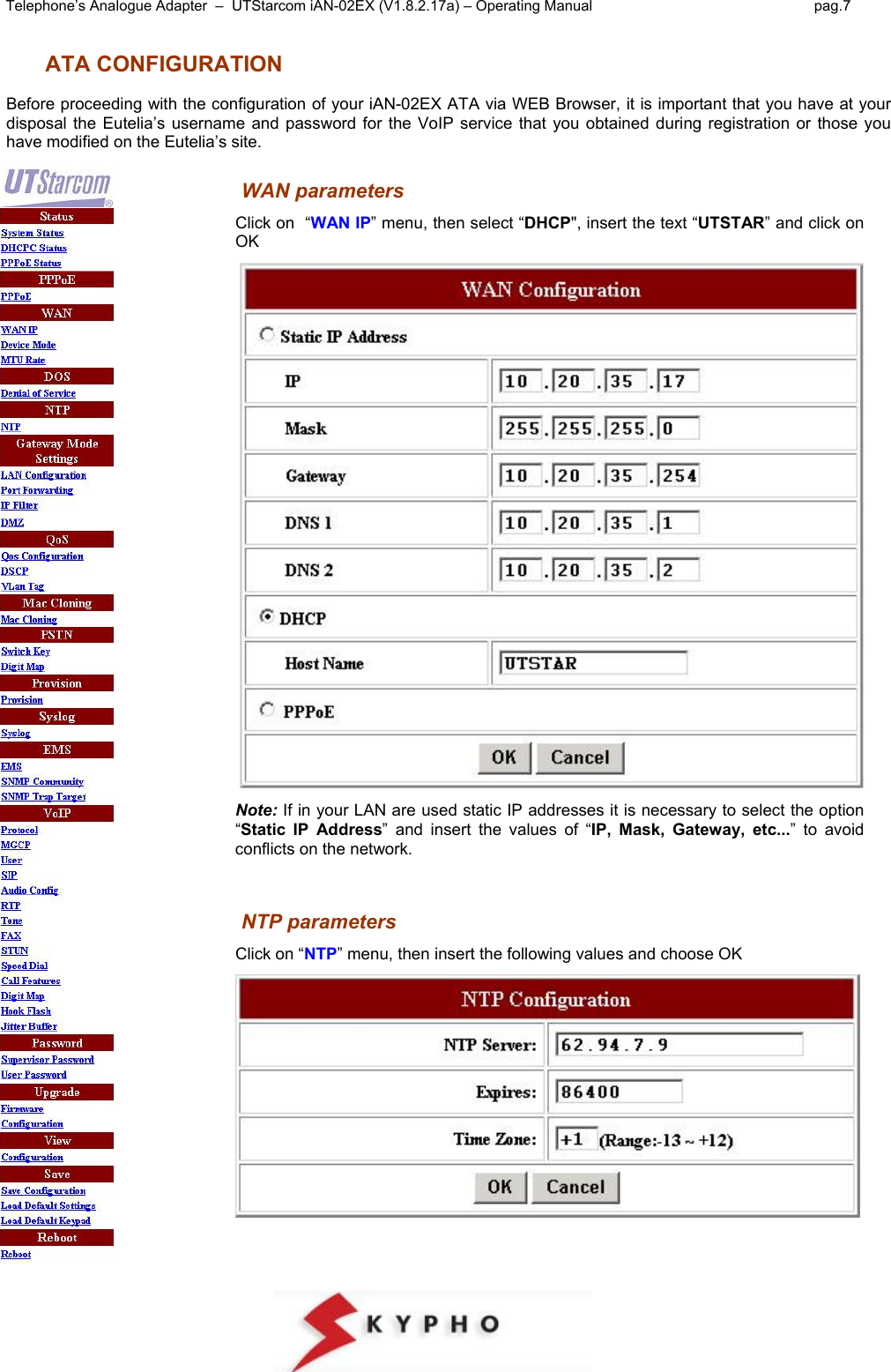Page 7 of 12 - Utstarcom Utstarcom-Ian-02Ex-Users-Manual- Vip3002 Rev.2  Utstarcom-ian-02ex-users-manual