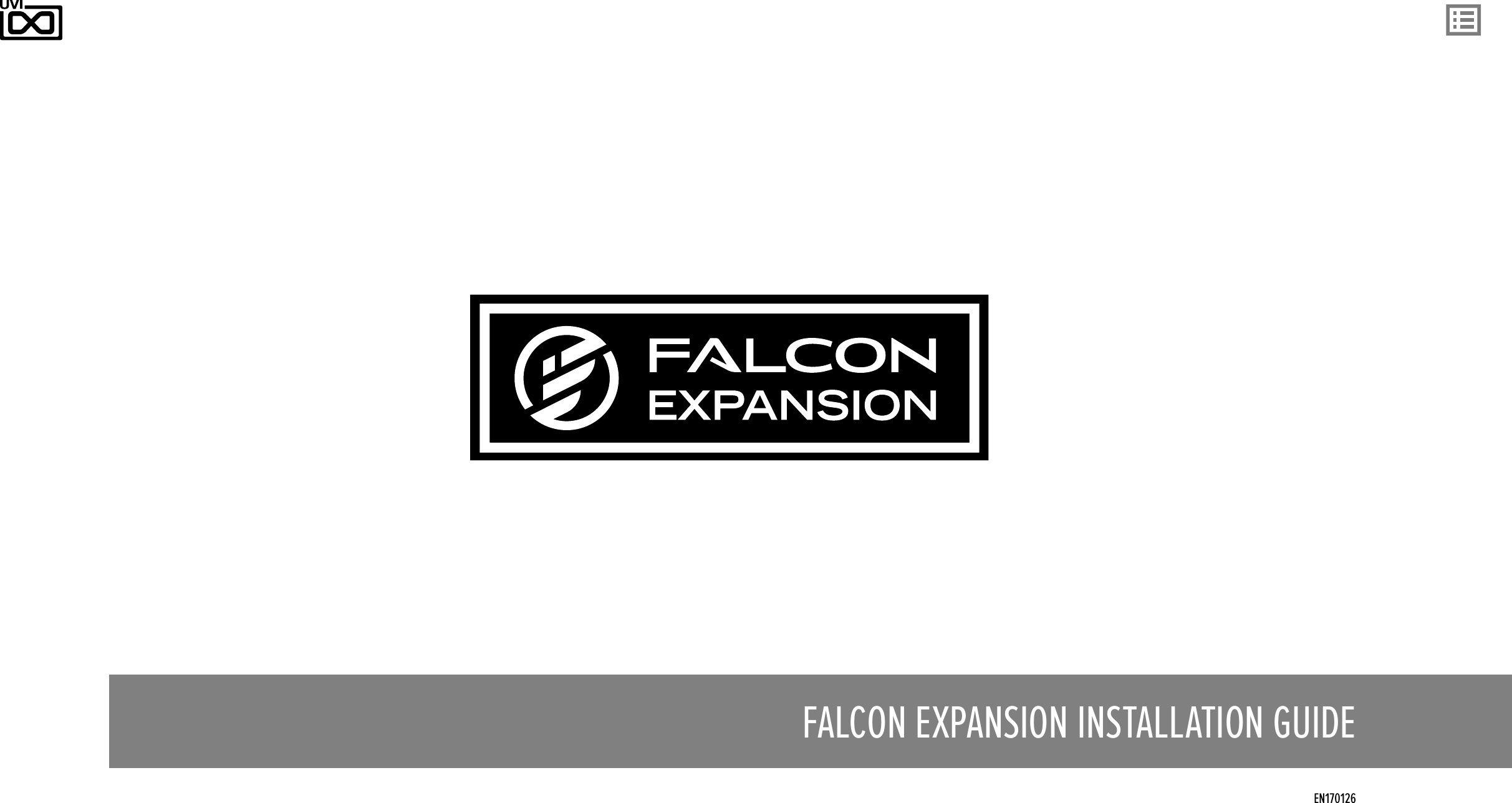 Page 1 of 10 - Uvi Installing Falconexpansions En Falcon Expansion Installation Guide User Manual