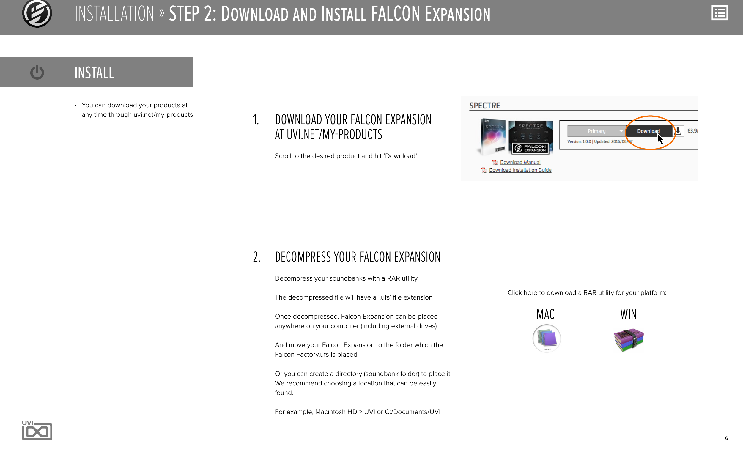 Page 6 of 10 - Uvi Installing Falconexpansions En Falcon Expansion Installation Guide User Manual