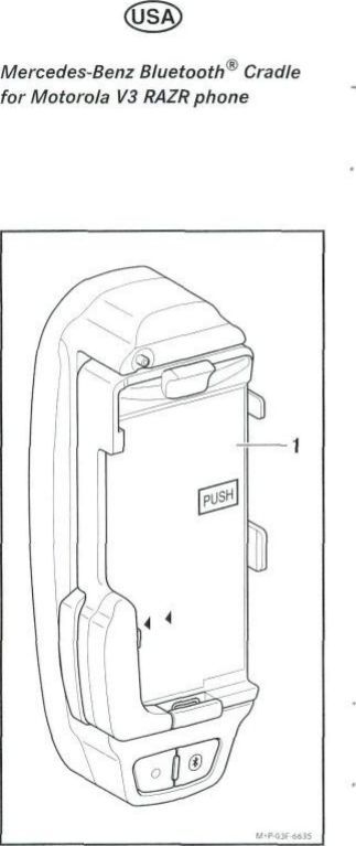 Mercedes-Benz Bluetooth® Cradlefor Motorola V3 RAZR phone
