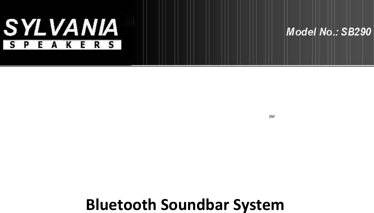                                                      SMBluetoothSoundbarSystem