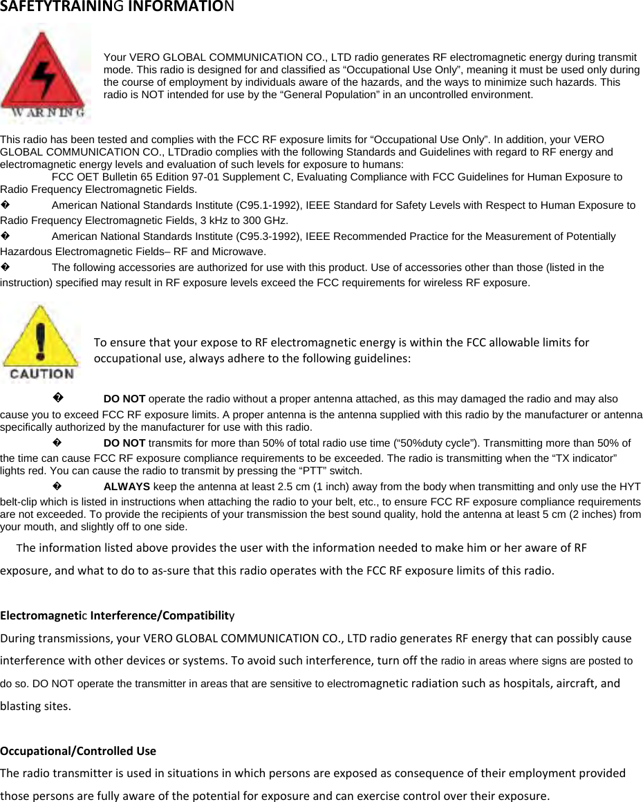 VERO GLOBAL COMMUNICATION UVE5 Two Way Radio User Manual UV E5 1