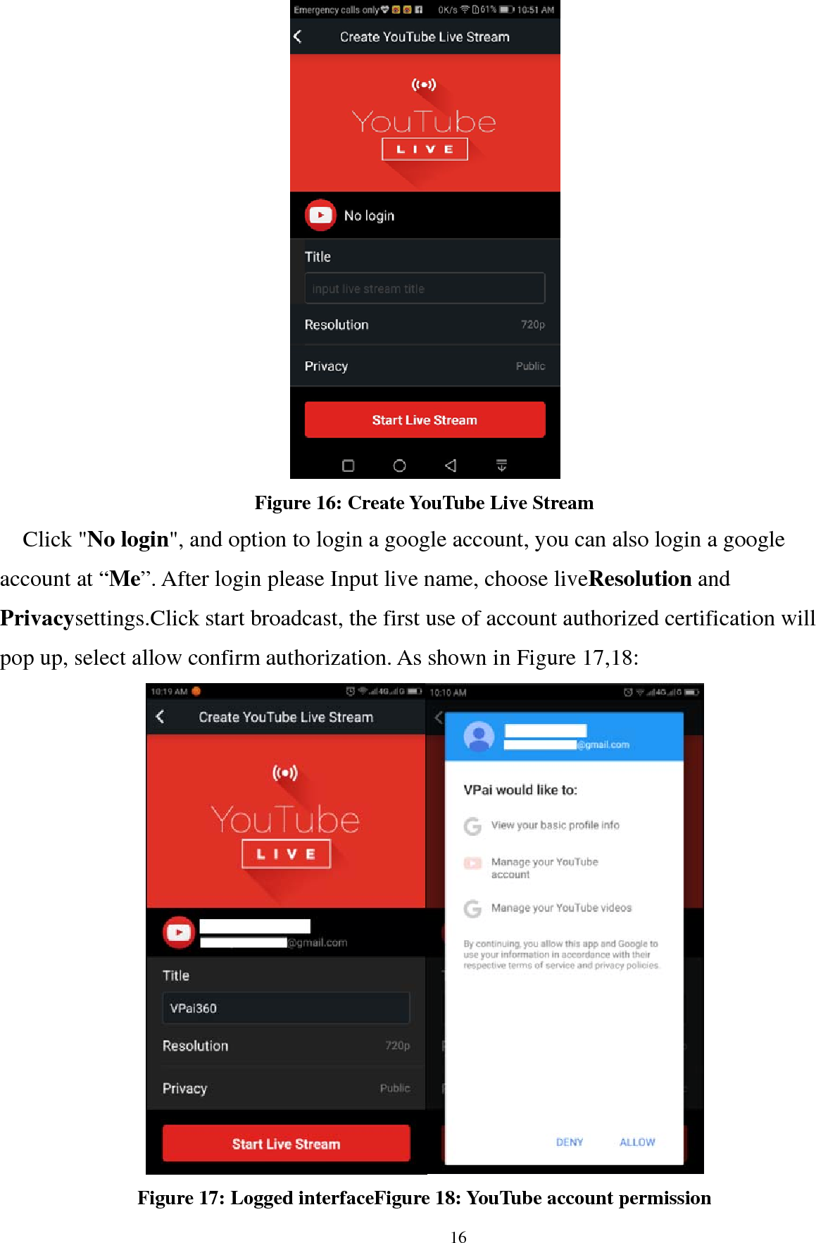 Page 16 of VIA TECHNOLOGIES VPAI-VV760 360 Panoramic VR Camera User Manual