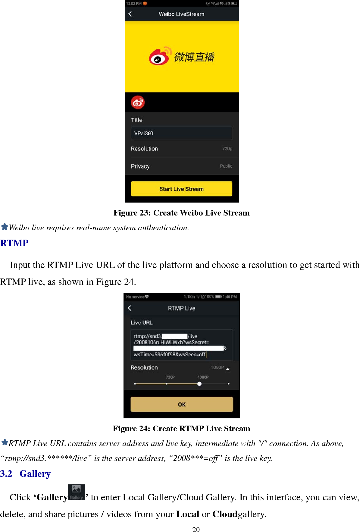 Page 20 of VIA TECHNOLOGIES VPAI-VV760 360 Panoramic VR Camera User Manual