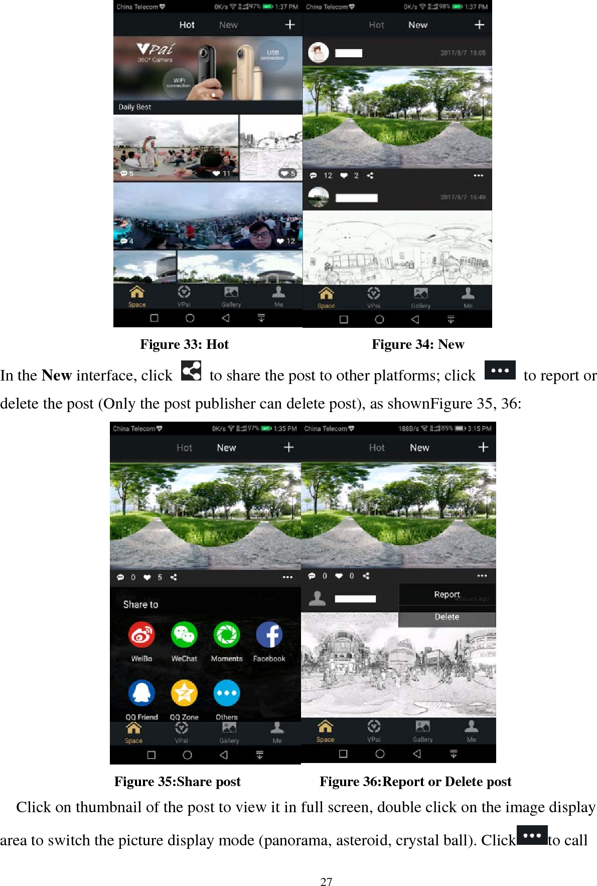 Page 27 of VIA TECHNOLOGIES VPAI-VV760 360 Panoramic VR Camera User Manual