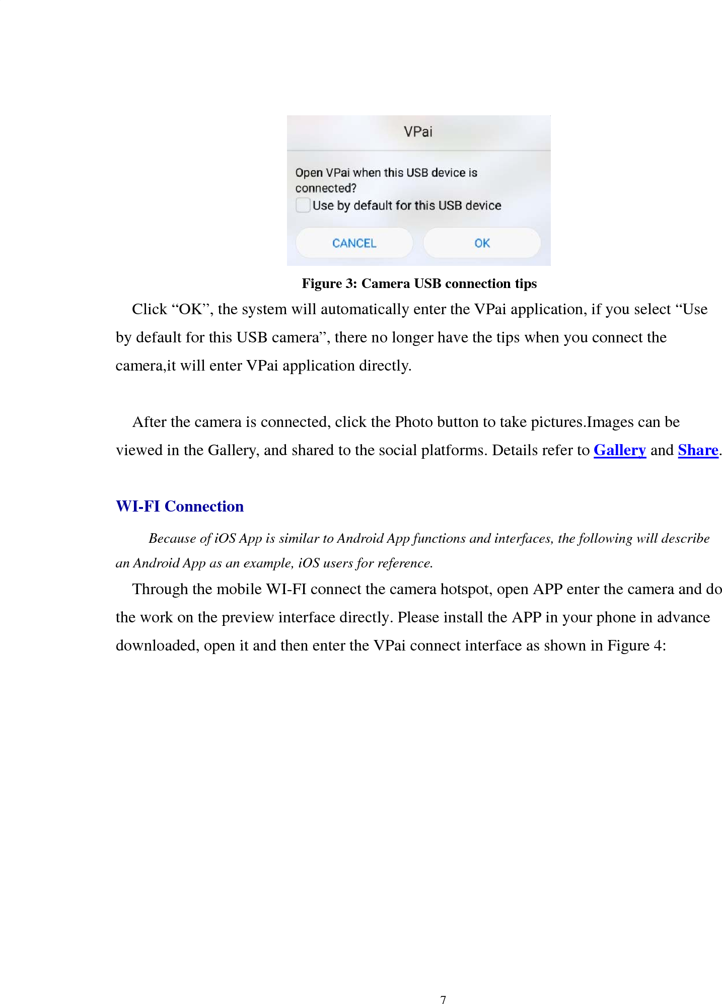 Page 7 of VIA TECHNOLOGIES VPAI-VV760 360 Panoramic VR Camera User Manual