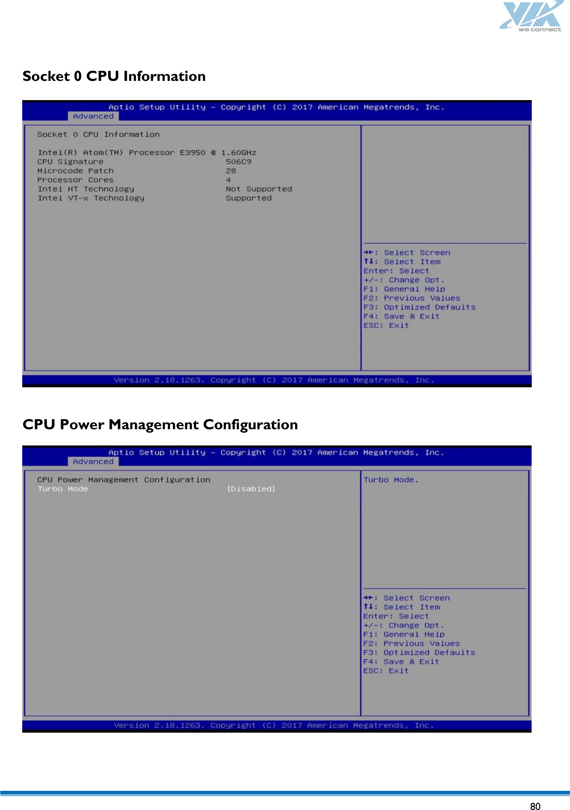   80   Socket 0 CPU Information  CPU Power Management Configuration   