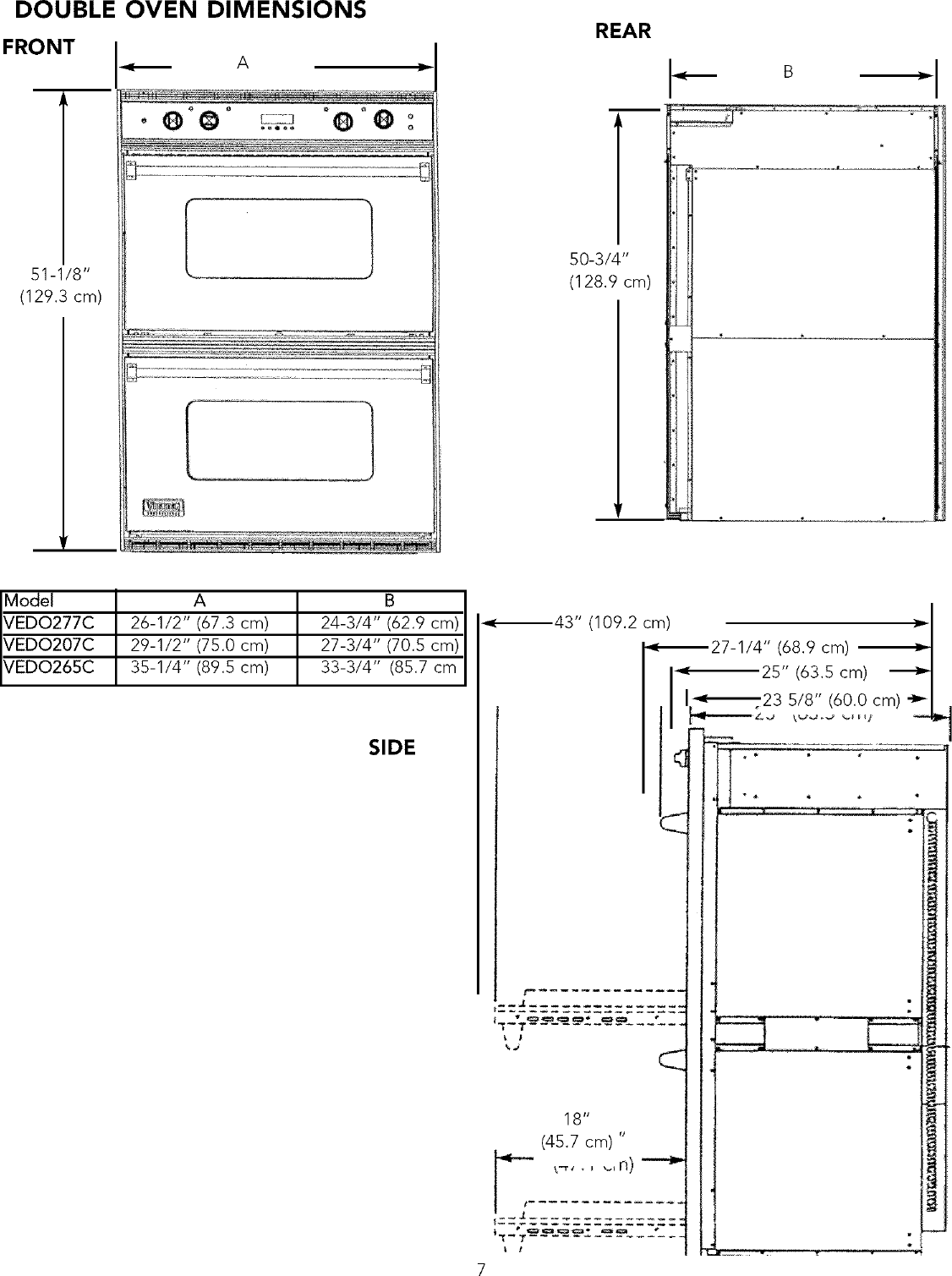 Page 7 of 12 - VIKING  RANGE CORP. Built In Oven, Electric Manual L0412511